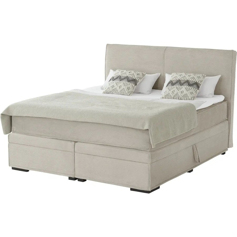 Boxi Boxspringbett mit Bettkasten Boxi Urban, beige