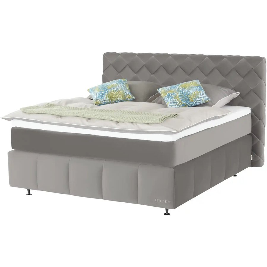 Jette Home Boxspringbett Braid, grau