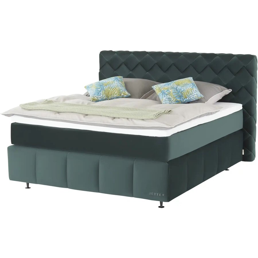 Jette Home Boxspringbett Braid, grün