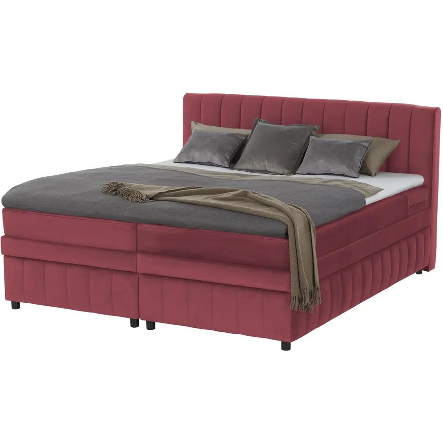 Boxbett mit Bettkasten Bruno, rot