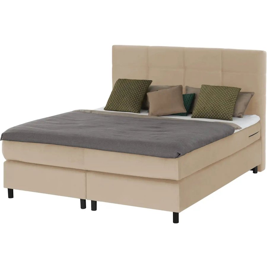 Boxspringbett Wind, beige