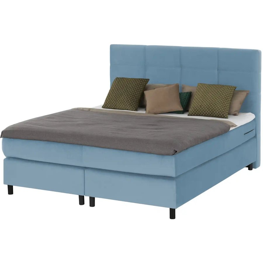 Boxspringbett Wind, blau