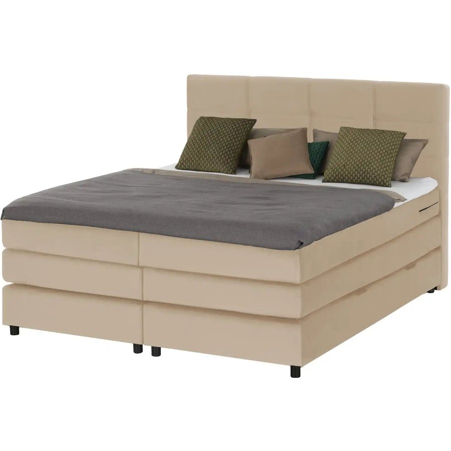 Boxspringbett Wind, beige