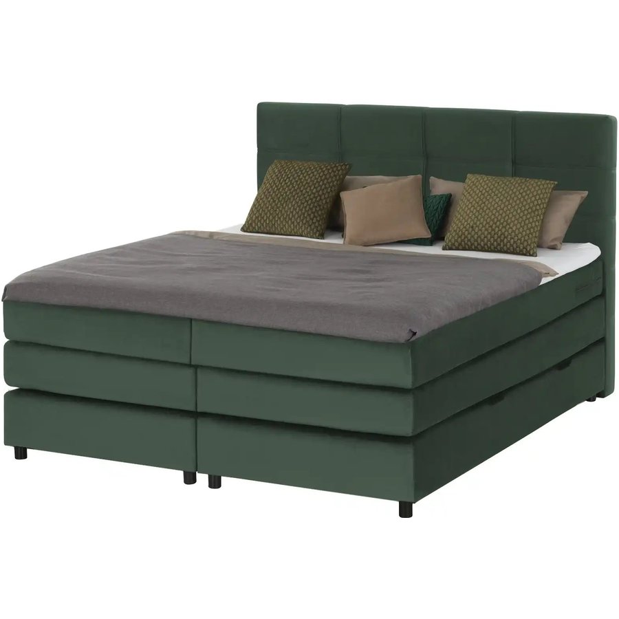 Boxspringbett Wind, grün