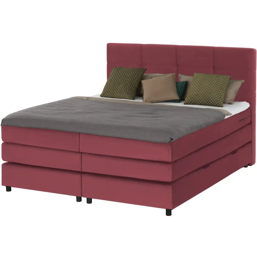 Boxspringbett Wind, rot