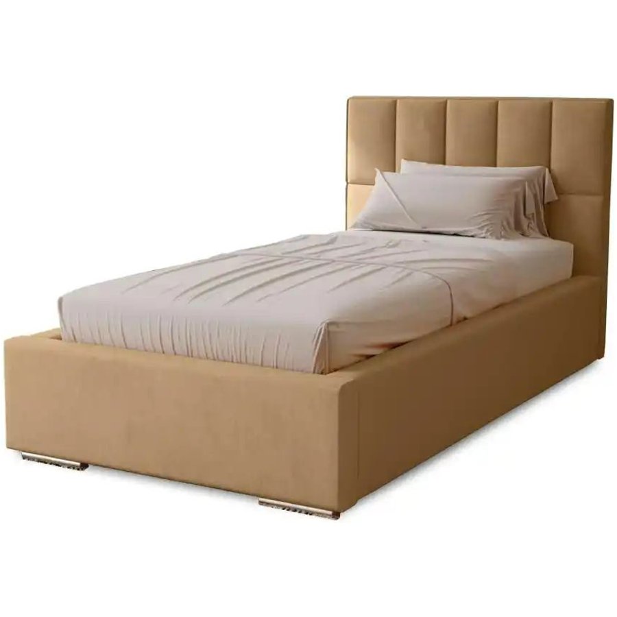 Polsterbett mit Stauraum Draven, beige