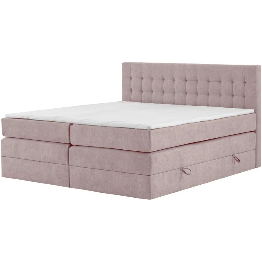 Boxspringbett mit Bettkasten Barcelona, rosa/pink