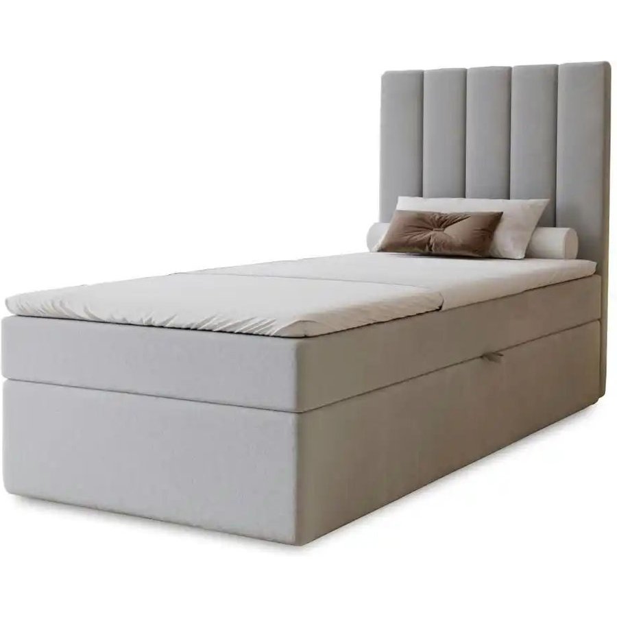 Boxbett mit Stauraum Nelia, grau
