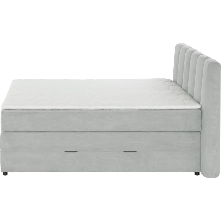 Boxspringbett mit Bettkasten Claire, grau
