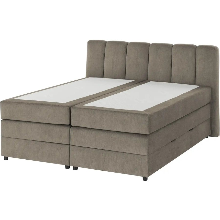 Boxspringbett mit Bettkasten Claire, braun