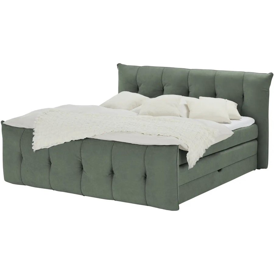 switch Boxspringbett mit Bettkasten Sofia, grün