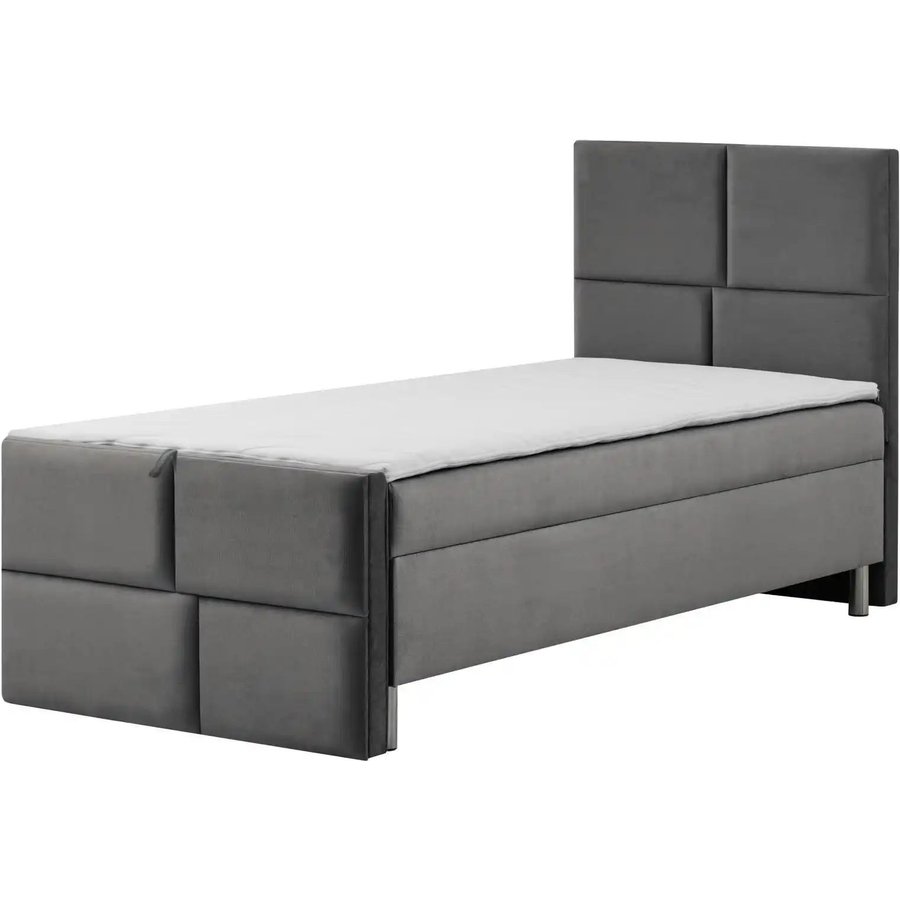 Boxbett mit Bettkasten Adria, grau
