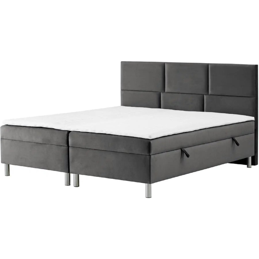 Boxbett mit Bettkasten Adria, grau