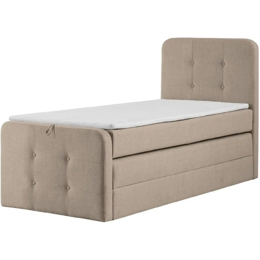 Boxspringbett mit Bettkasten Neapel, beige