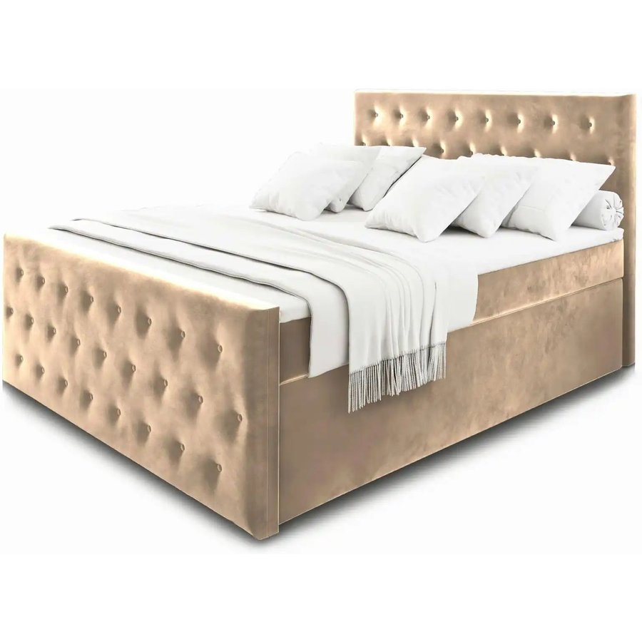 MASSENO Boxbett mit Bettkasten Fondi, beige