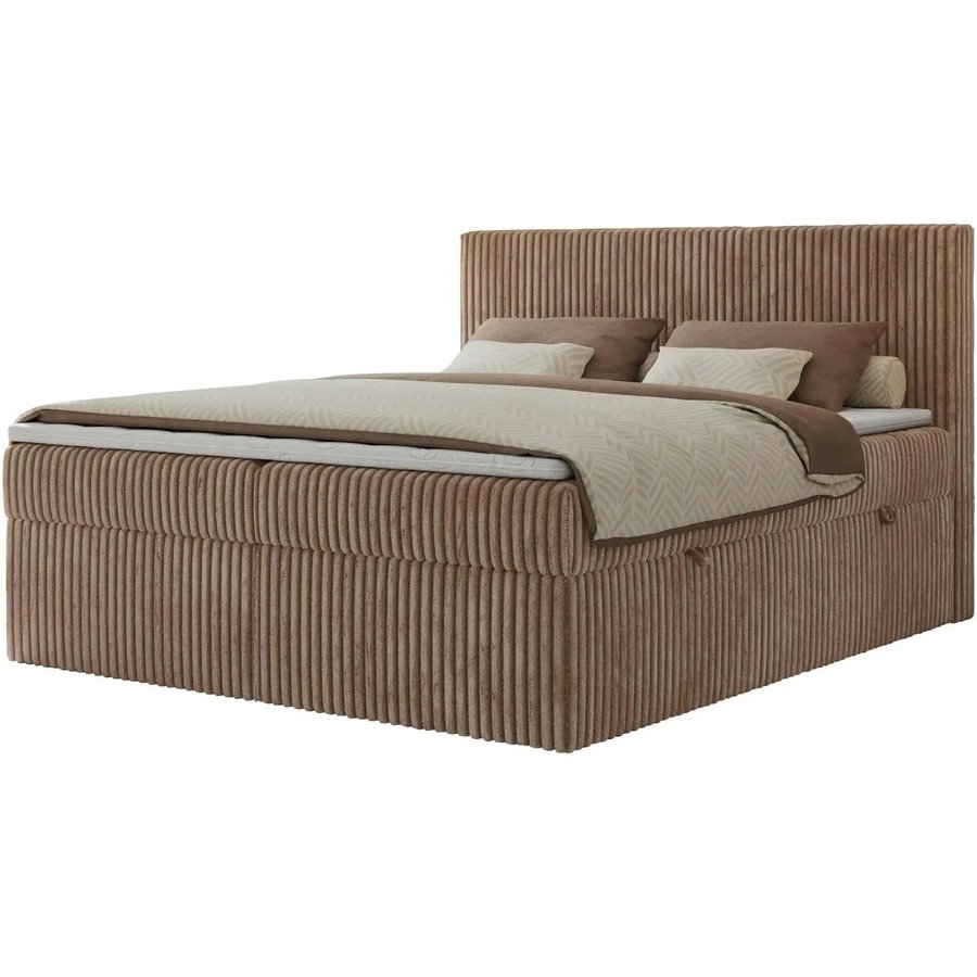 Boxbett mit Bettkasten Tiliano, braun