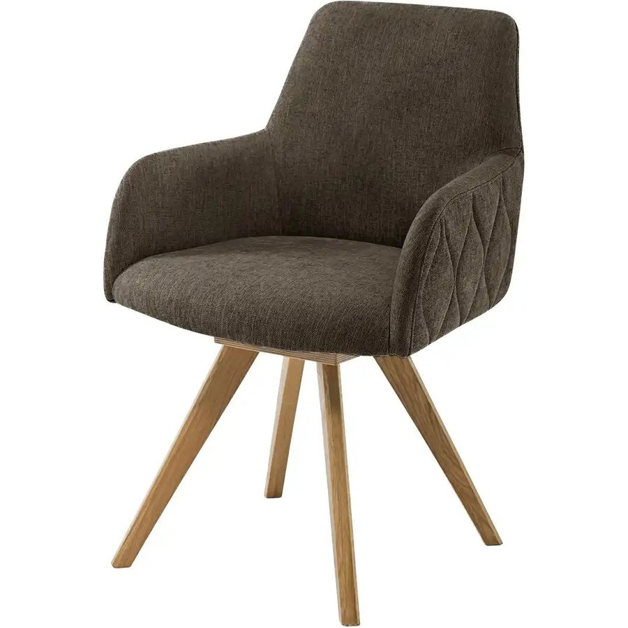 Woodford Esszimmerstuhl Damask, braun