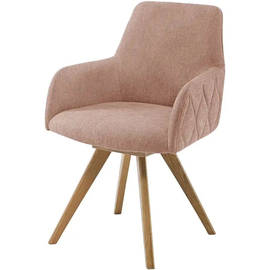 Woodford Esszimmerstuhl Damask, rosa/pink