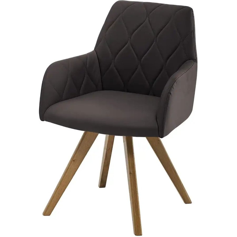 Woodford Esszimmerstuhl Damask, braun