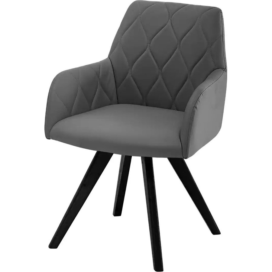 Woodford Esszimmerstuhl Damask, grau