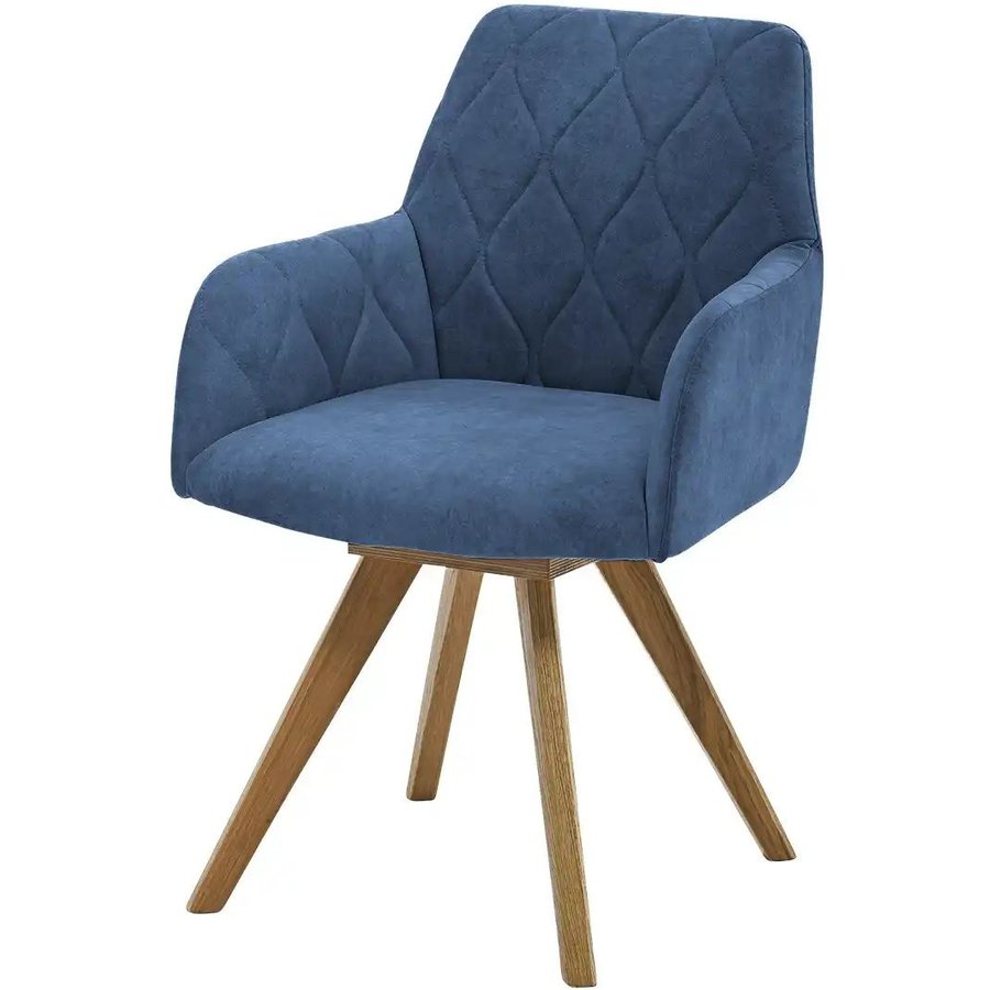 Woodford Esszimmerstuhl Damask, blau