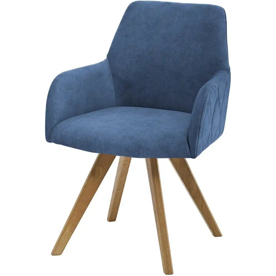 Woodford Esszimmerstuhl Damask, blau