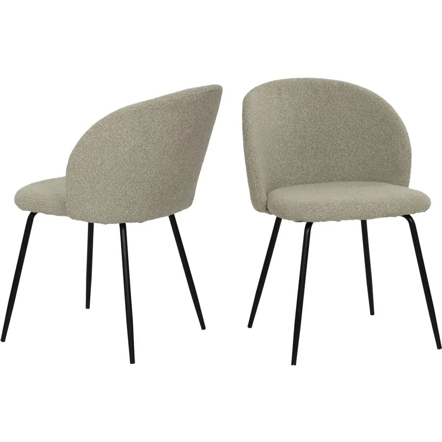 Stuhl 2er-Set, braun