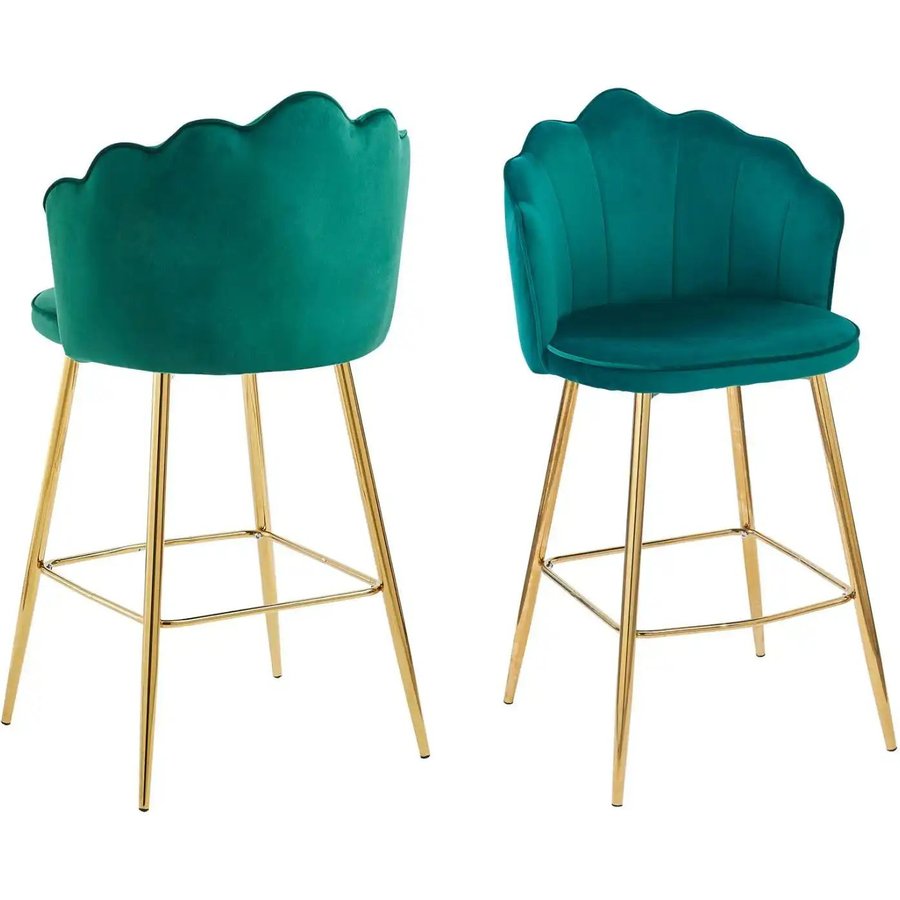 Barhocker 2er-Set, grün