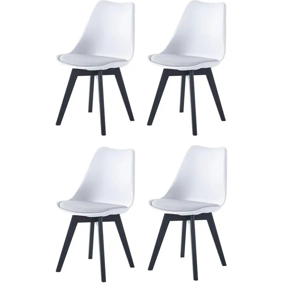 Stuhl 4er-Set, weiß