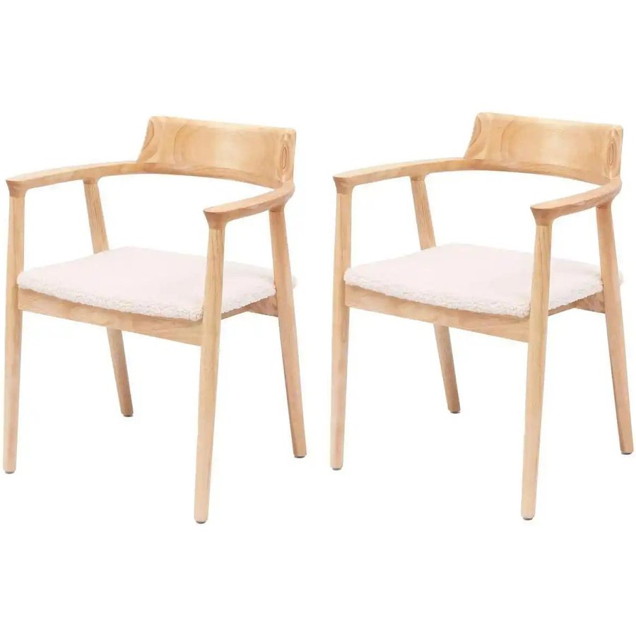 Stuhl 2er-Set, holzfarben
