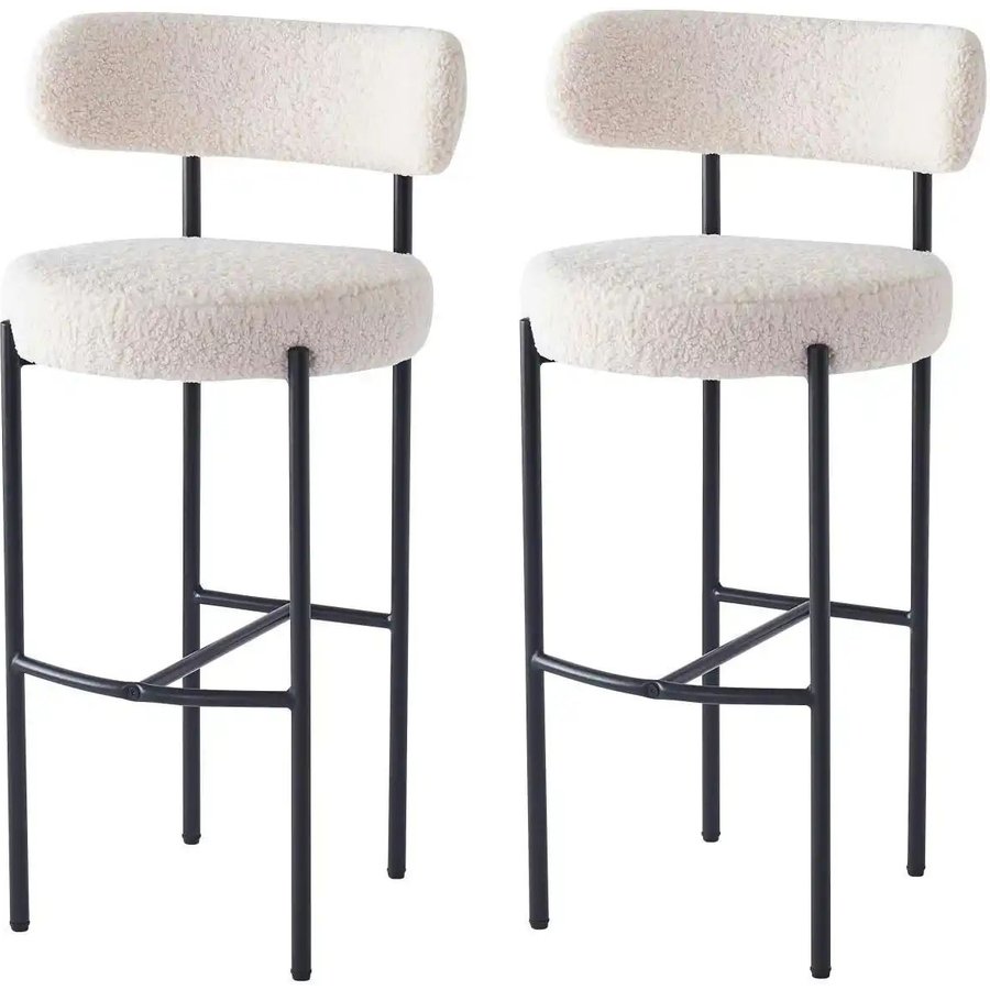Barhocker 2er-Set Tablars, weiß