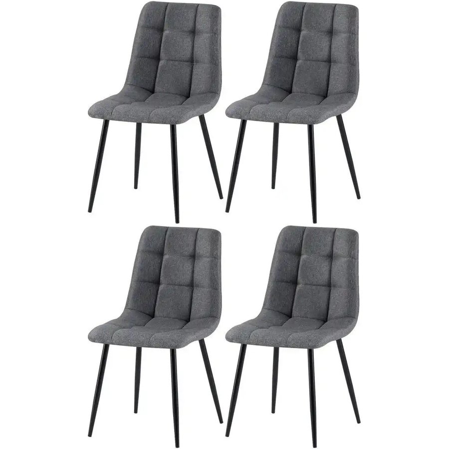 Esszimmerstuhl 4er-Set Antibes, grau