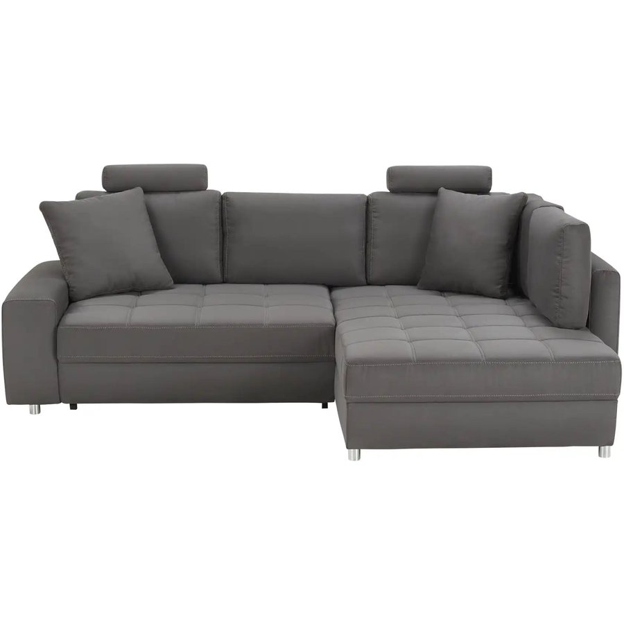 bobb Ecksofa mit Schlaffunktion Arissa de Luxe, grau
