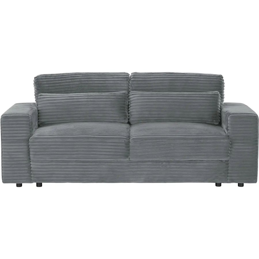 Big Sofa in modernem Breitcord Branna, grau