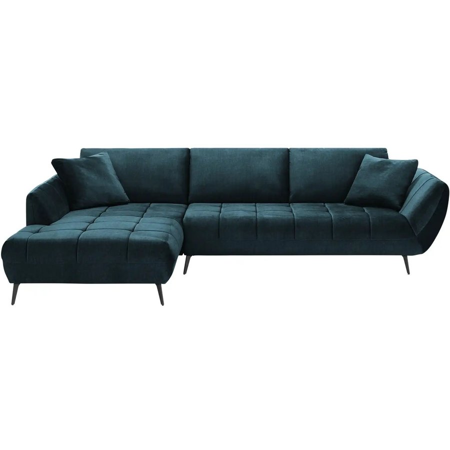 bobb Ecksofa mit Sitztiefenverstellung Carly, blau