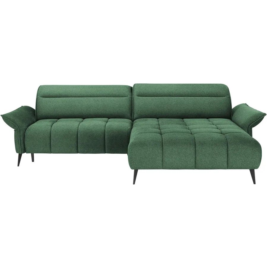 switch Ecksofa mit Kopfteilverstellung Cavani, grün