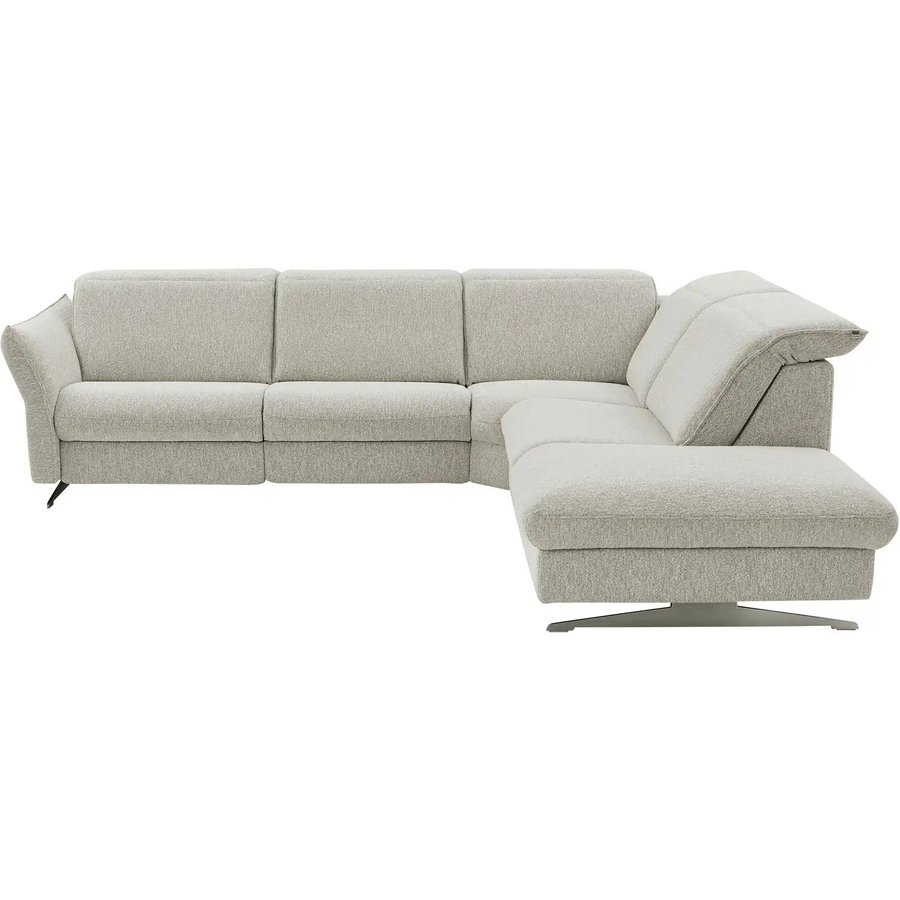 Hukla Ecksofa Mikrofaser Michelle, creme