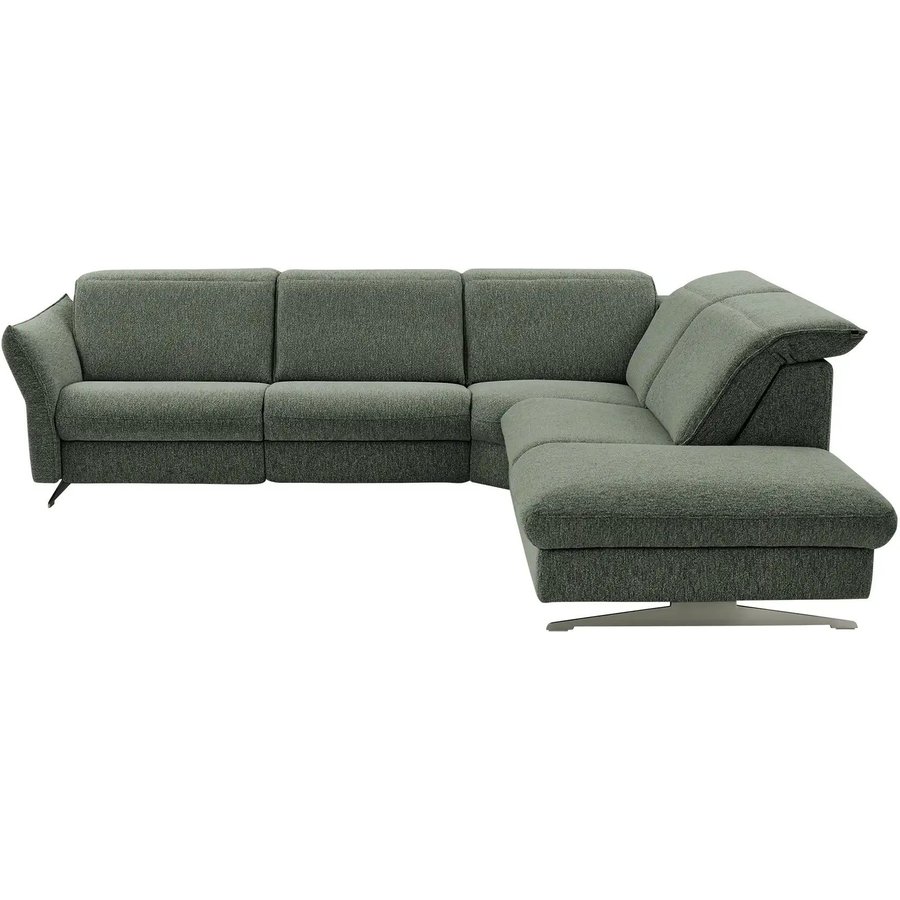 Hukla Ecksofa Mikrofaser Michelle, grün