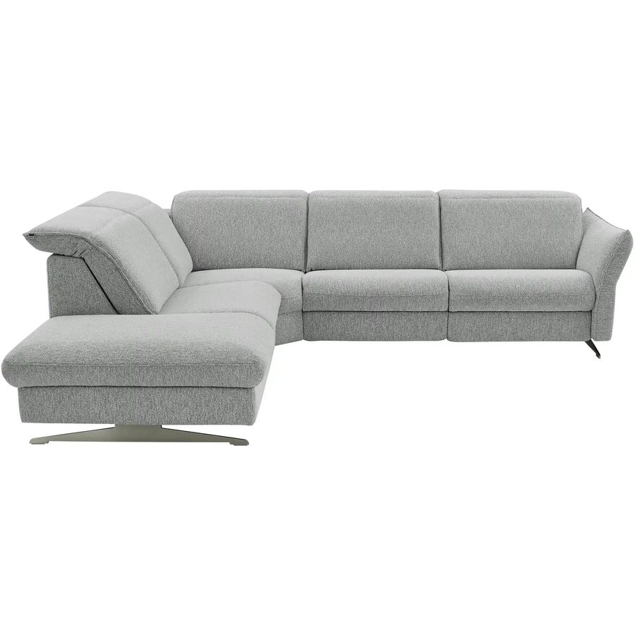 Hukla Ecksofa Mikrofaser Michelle, grau