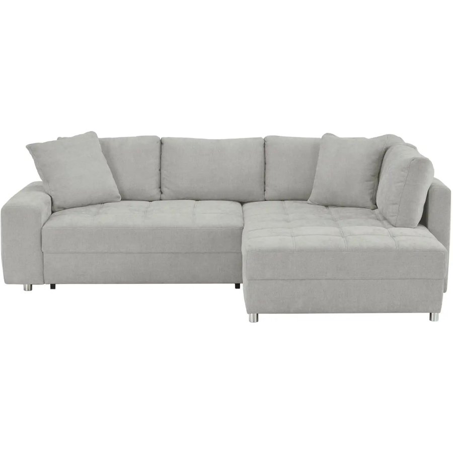 bobb Ecksofa mit pflegeleichtem Bezug Arissa de Luxe, grau