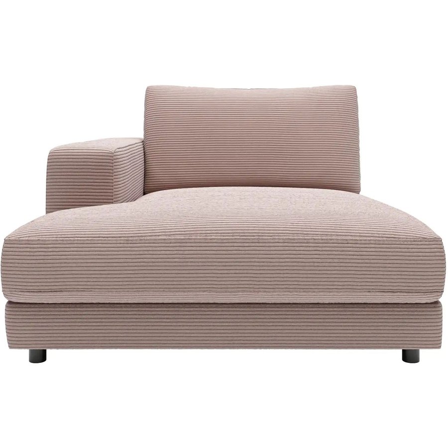 Jette Home Element Ottomane links in Cord Sila, rosa/pink