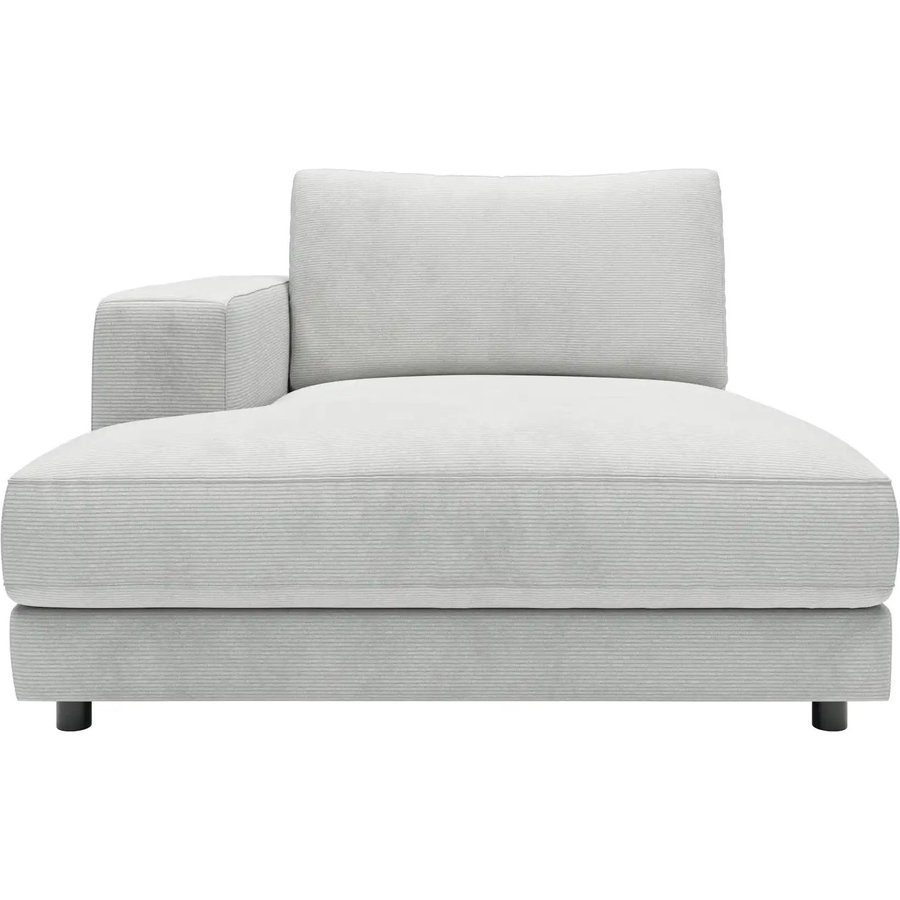 Jette Home Element Ottomane links in Feincord Sila, grau