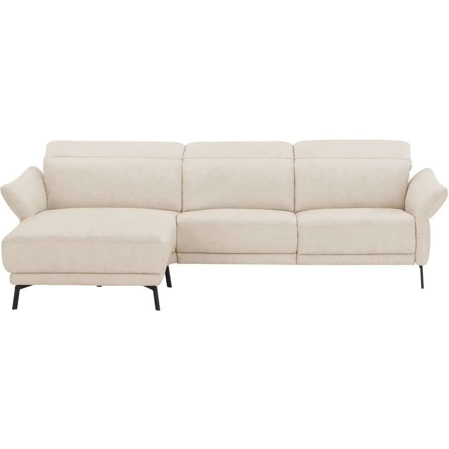 Wohnwert Ecksofa Leder Bellana, beige