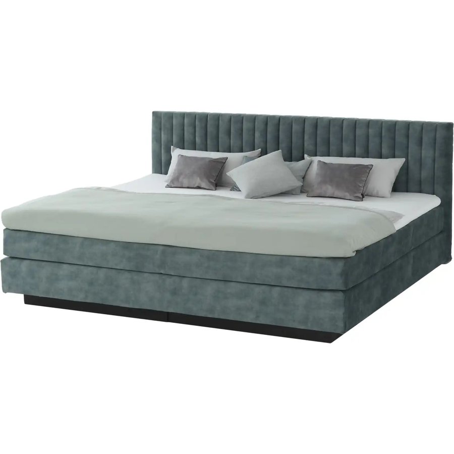 Boxspringbett Familienbett, blau