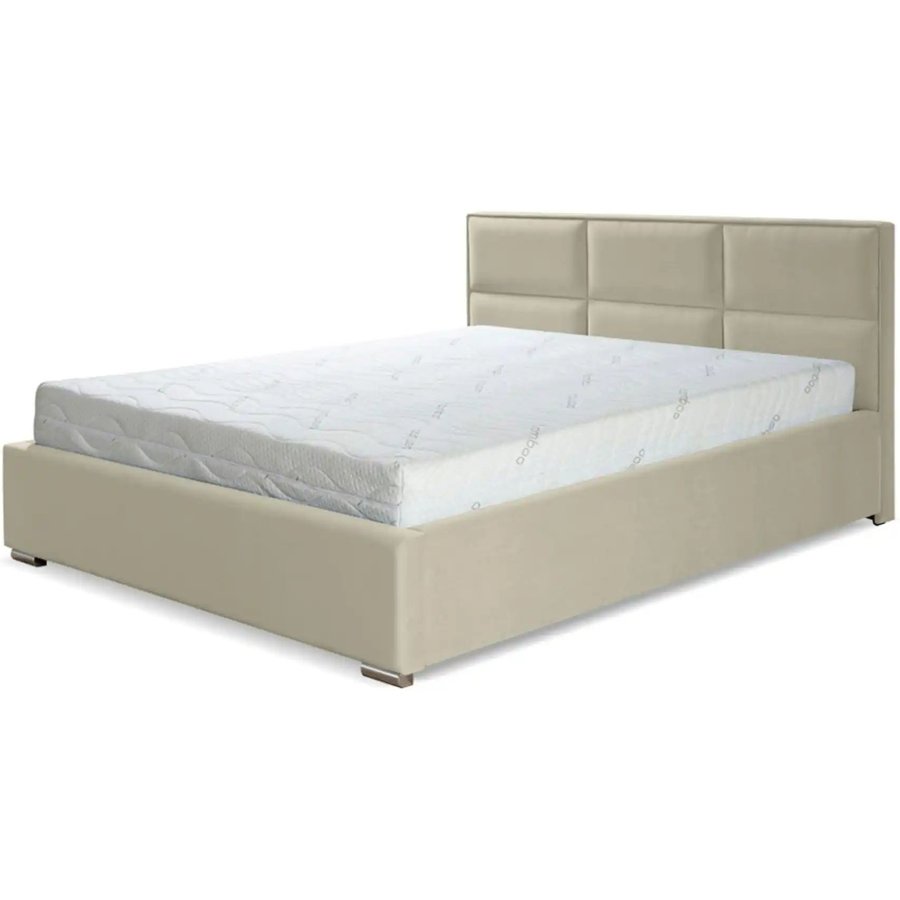 Polsterbett mit Bettkasten Imbir, beige