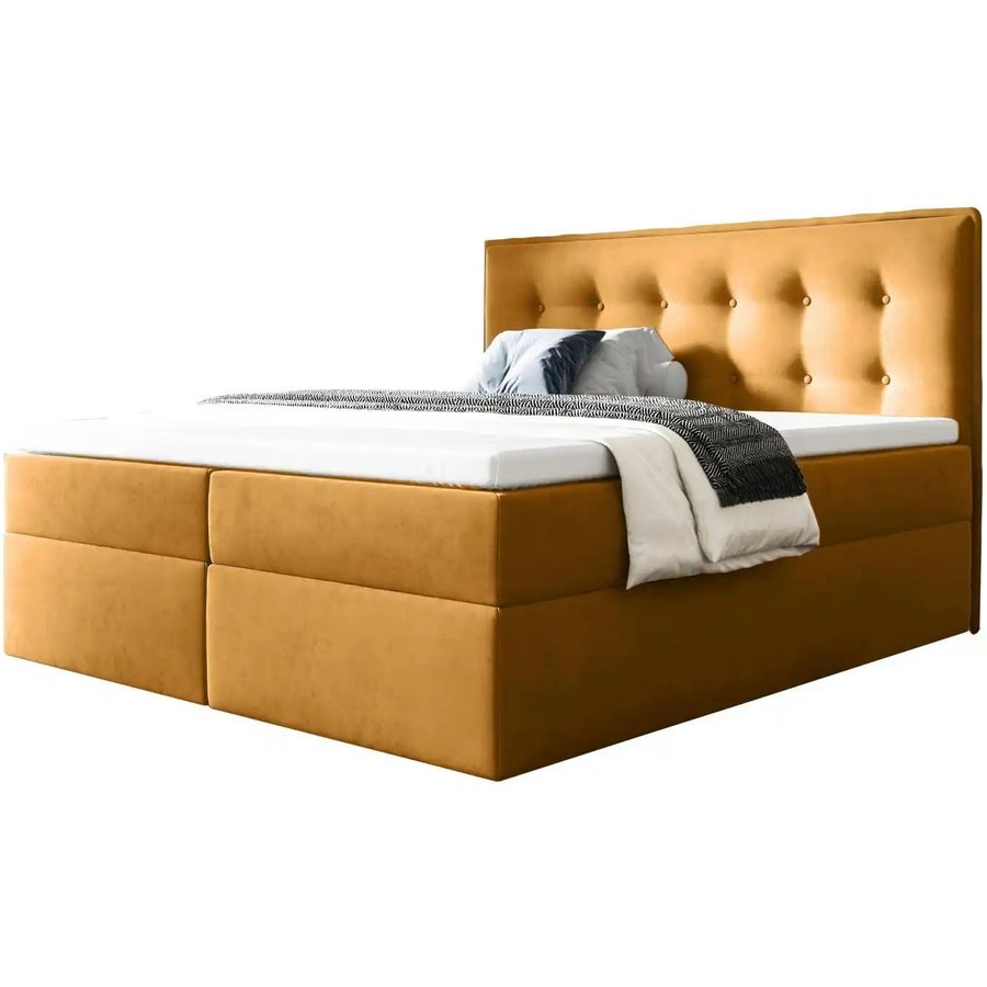 Boxbett mit Bettkasten Focus, gelb