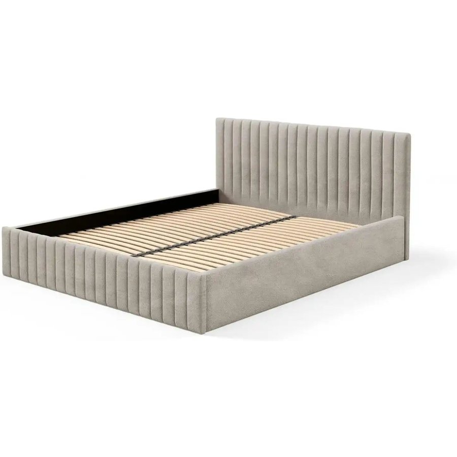 Polsterbett mit Bettkasten Sona, beige