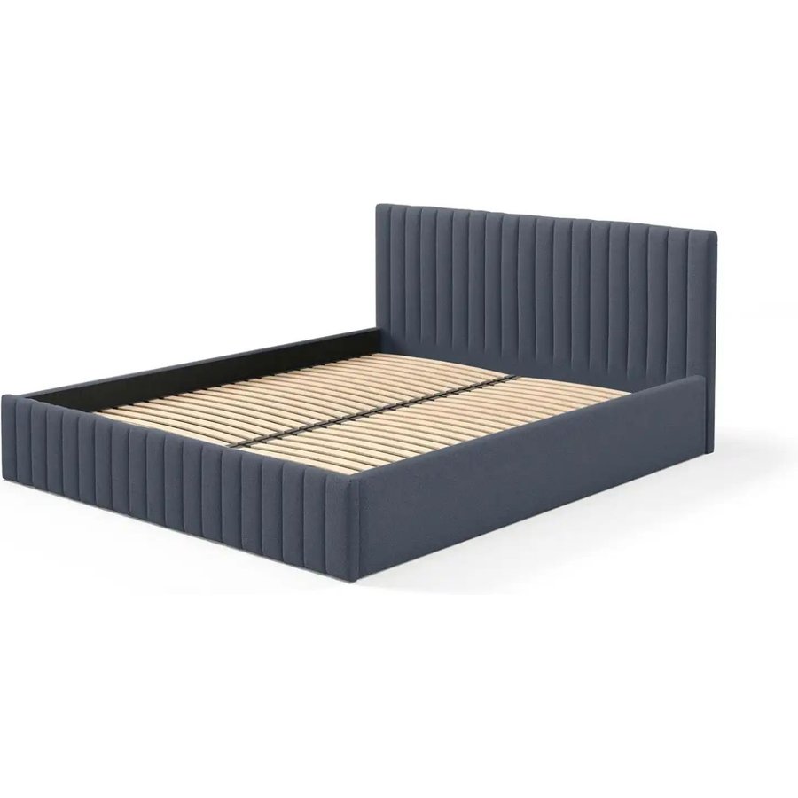 Polsterbett mit Bettkasten Sona, blau