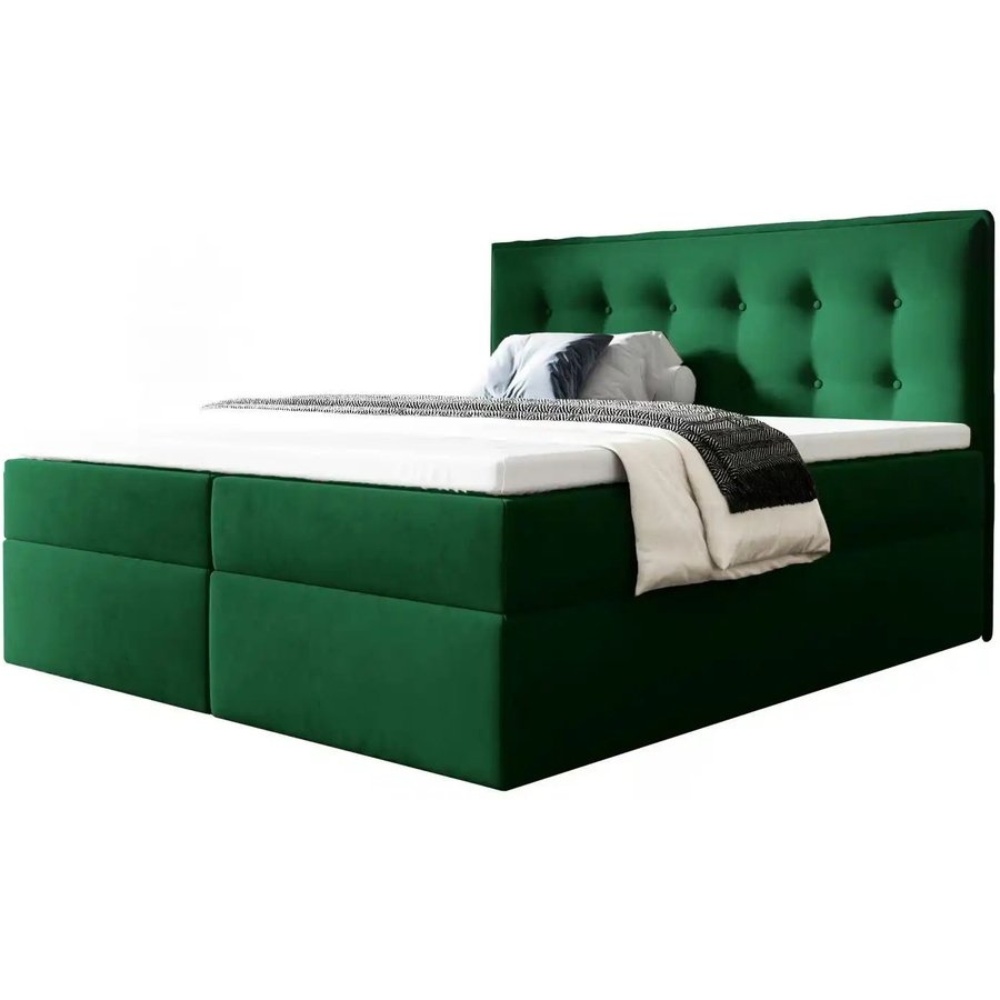 Boxbett mit Bettkasten Focus, grün