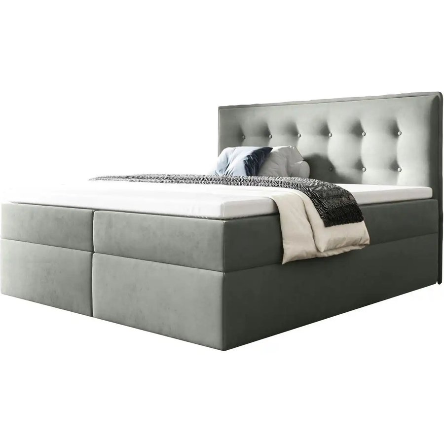 Boxbett mit Bettkasten Focus, grau